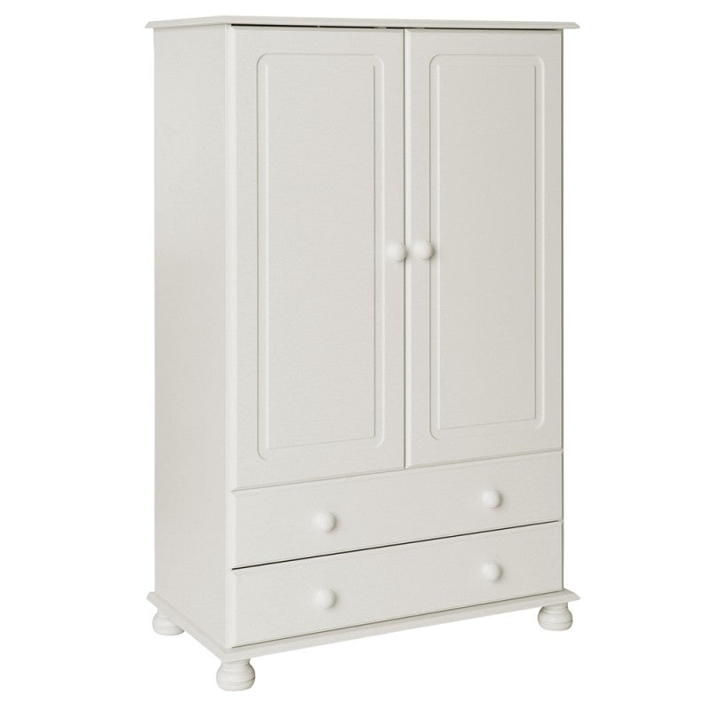 Copenhagen 2 Door 2 Drawer Combi Wardrobe in White