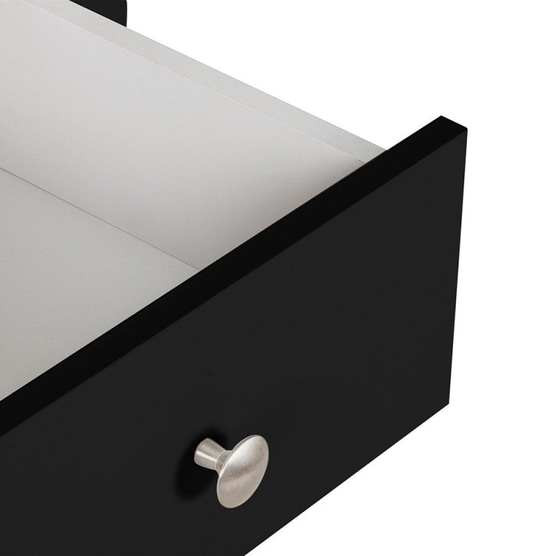 Florence 3 drawer bedside in Black