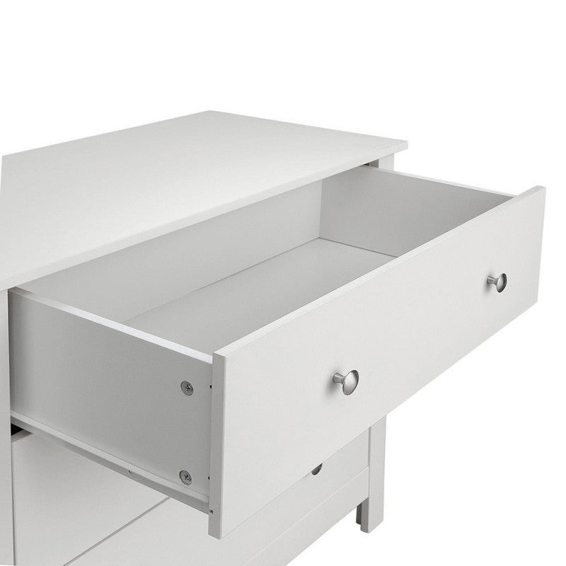 Florence chest with 3 drawers in White