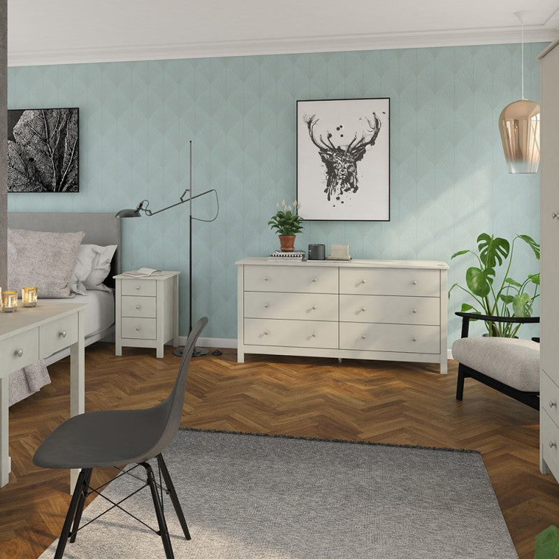 Florence 4+2 chest in Soft Grey