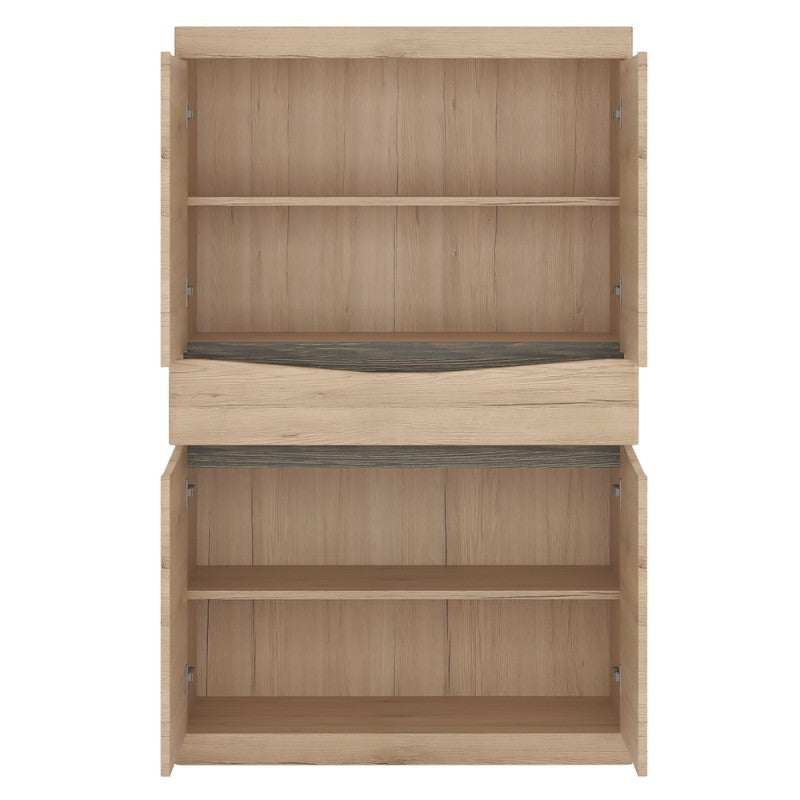 Kensington Living 4 door 1 drawer cupboard in Oak