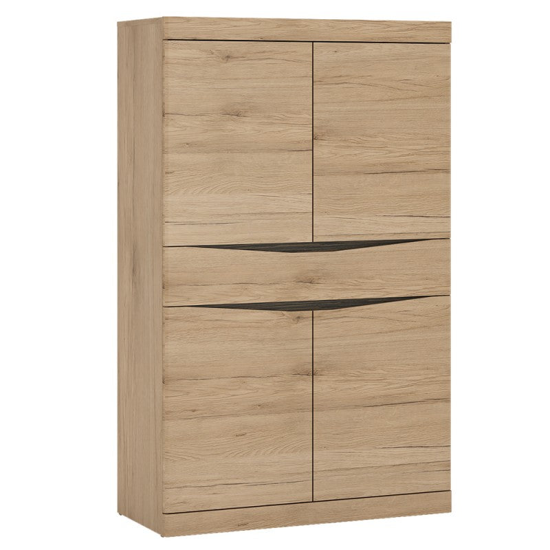 Kensington Living 4 door 1 drawer cupboard in Oak