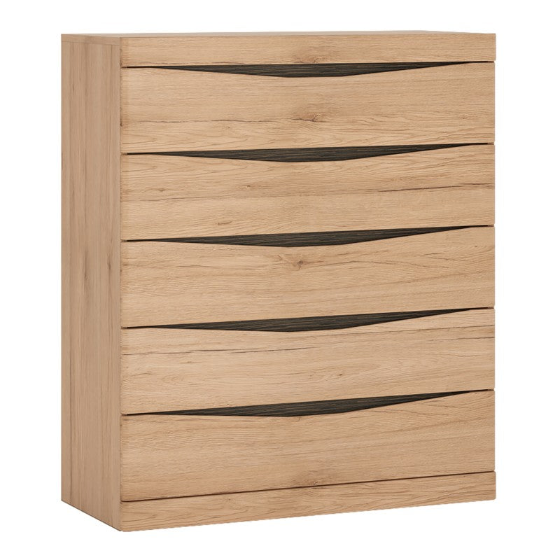 Kensington 5 Drawer Chest in Oak