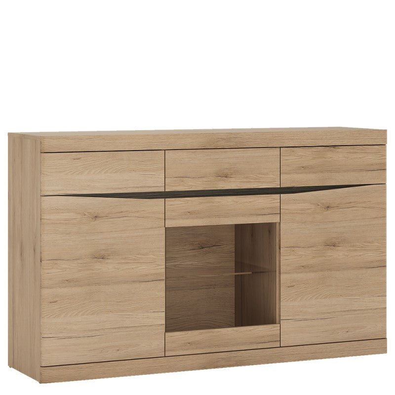 Kensington 3 Door 3 Drawer Glazed Sideboard