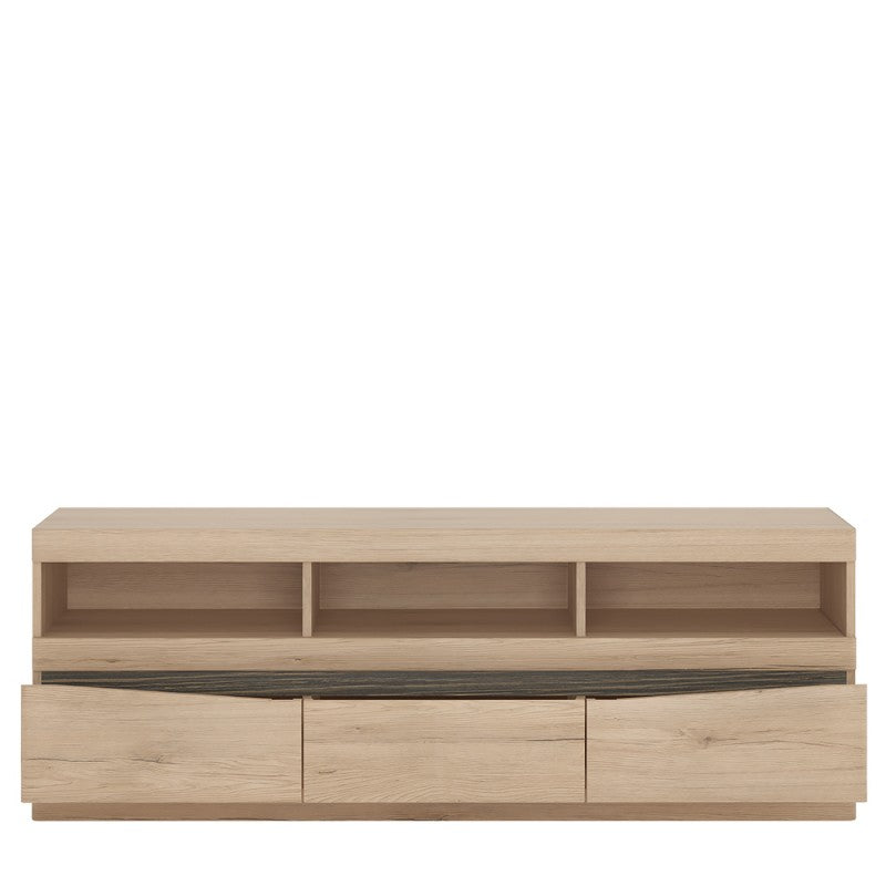 Kensington Wide 3 drawer TV unit  in Oak
