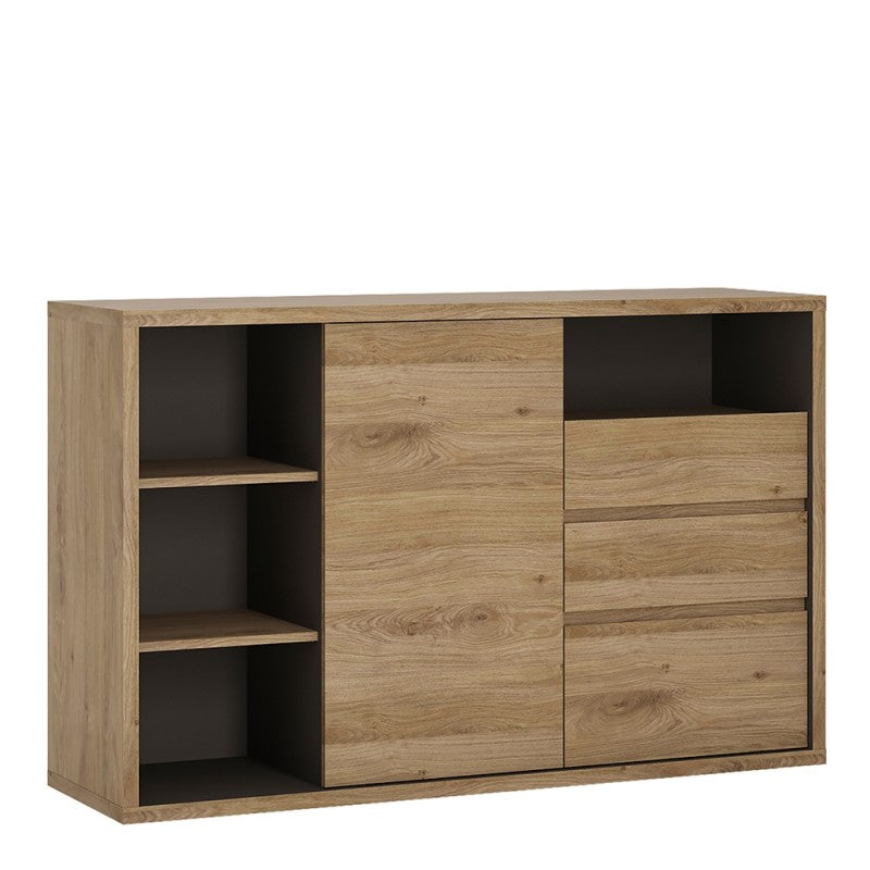 Shetland 1 Door 3 drawer sideboard  in Shetland Oak