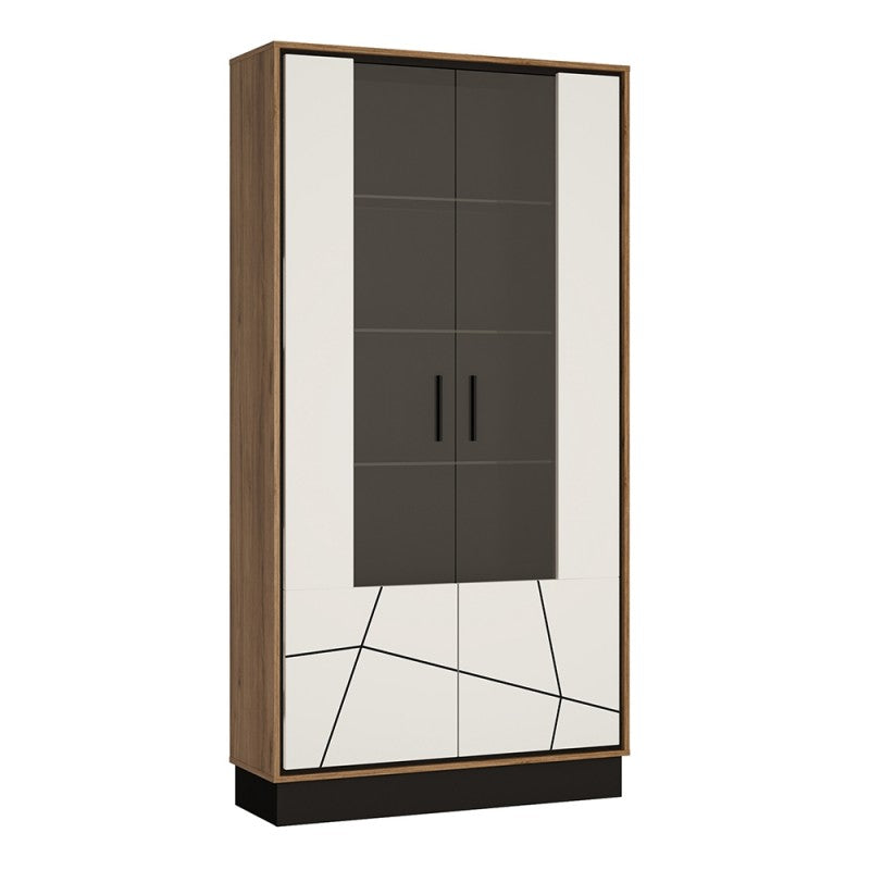 Brolo Tall wide glazed display cabinet