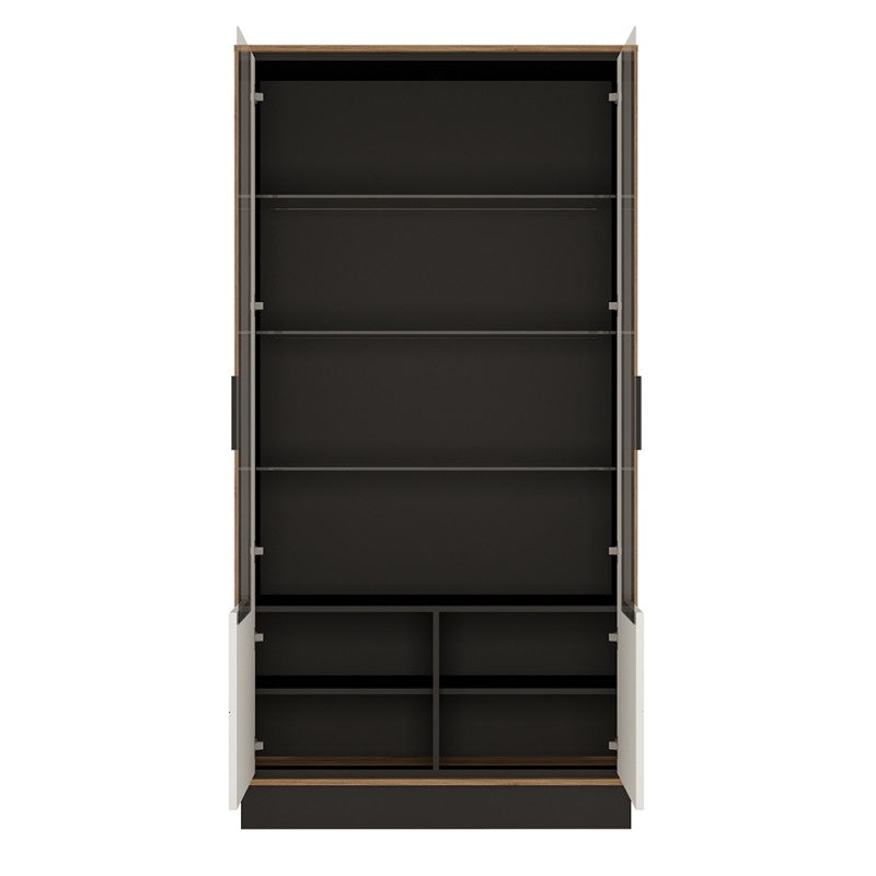 Brolo Tall wide glazed display cabinet