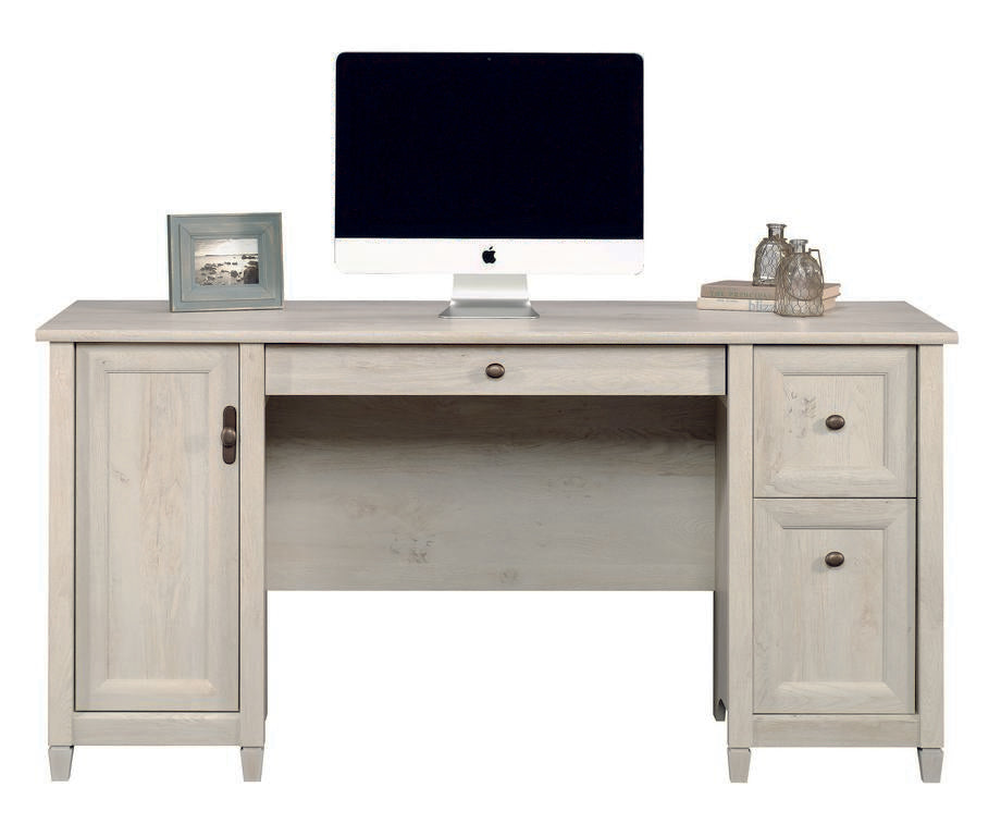 Chalked Wood Computer Desk