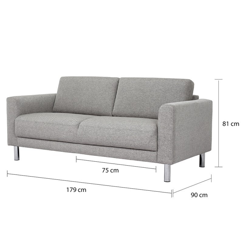 Cleveland 2 Seater Sofa - NOVA Light Grey