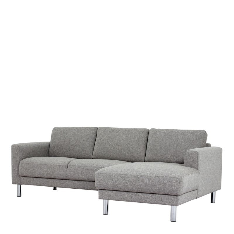 Cleveland Chaiselongue Sofa - NOVA Light Grey  (RH)