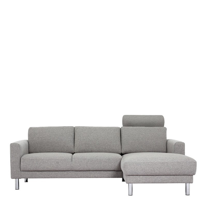 Cleveland Chaiselongue Sofa - NOVA Light Grey  (RH)