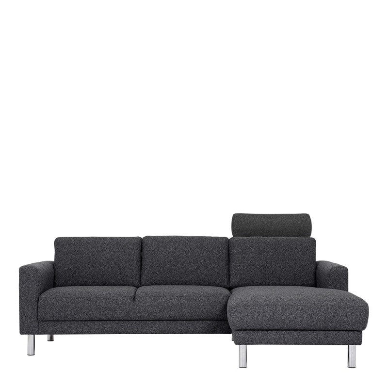 Cleveland Chaiselongue Sofa - NOVA Anthracite (RH)