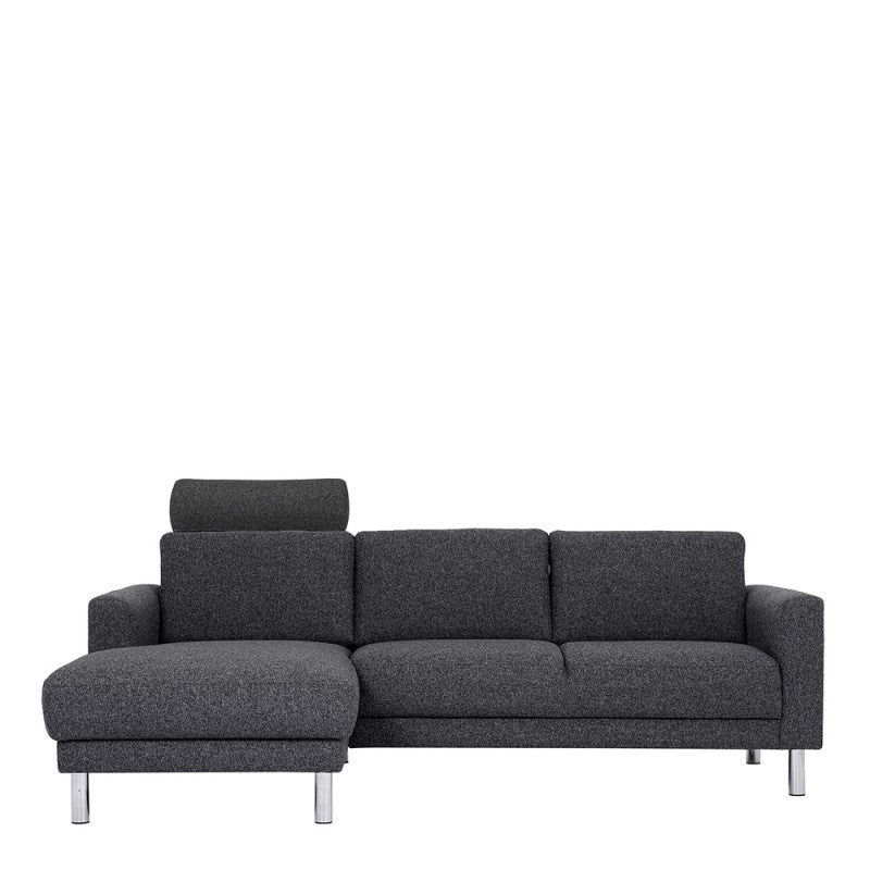 Cleveland Chaiselongue Sofa - NOVA Anthracite (LH)