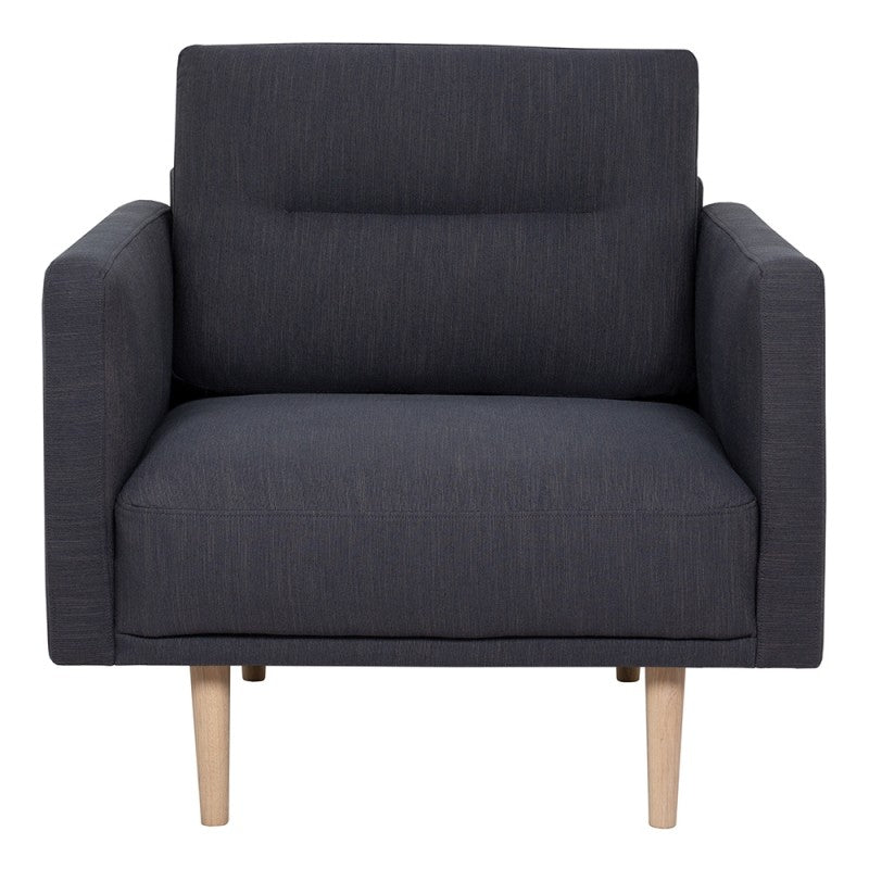 Larvik Armchair - Soul Anthracite, Oak Legs