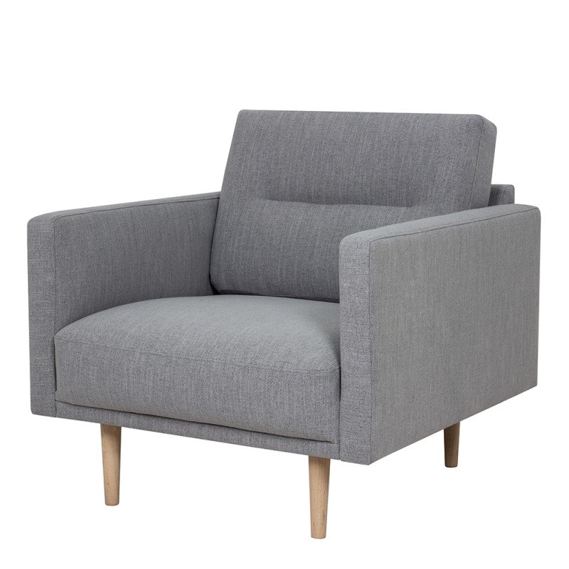 Larvik Armchair - Soul Grey, Oak Legs