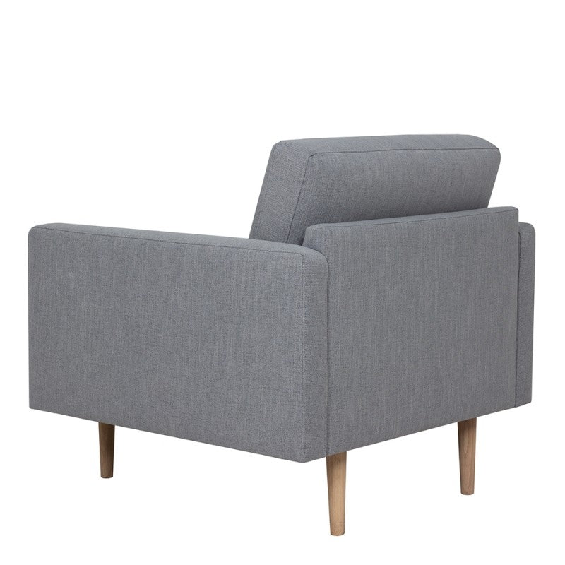 Larvik Armchair - Soul Grey, Oak Legs