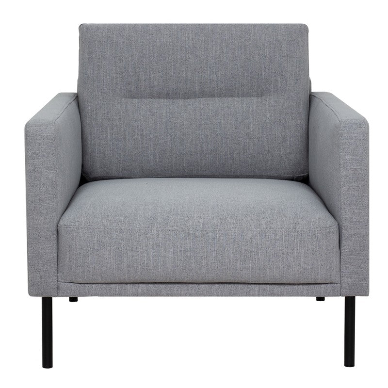 Larvik Armchair - Soul Grey, Black Legs