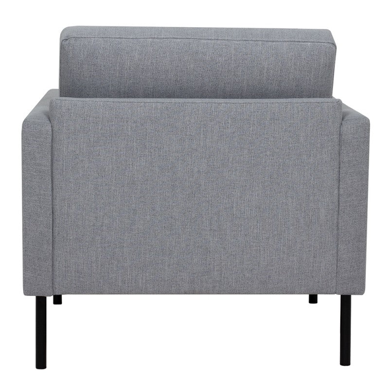 Larvik Armchair - Soul Grey, Black Legs
