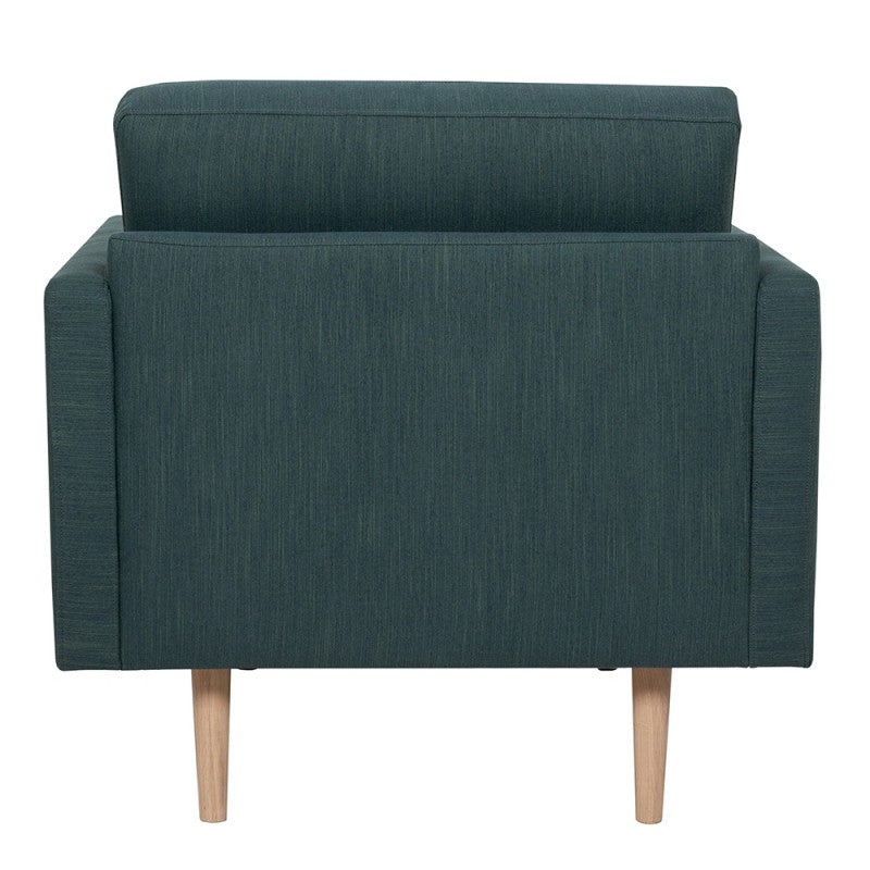 Larvik Armchair - Soul Dark Green, Oak Legs