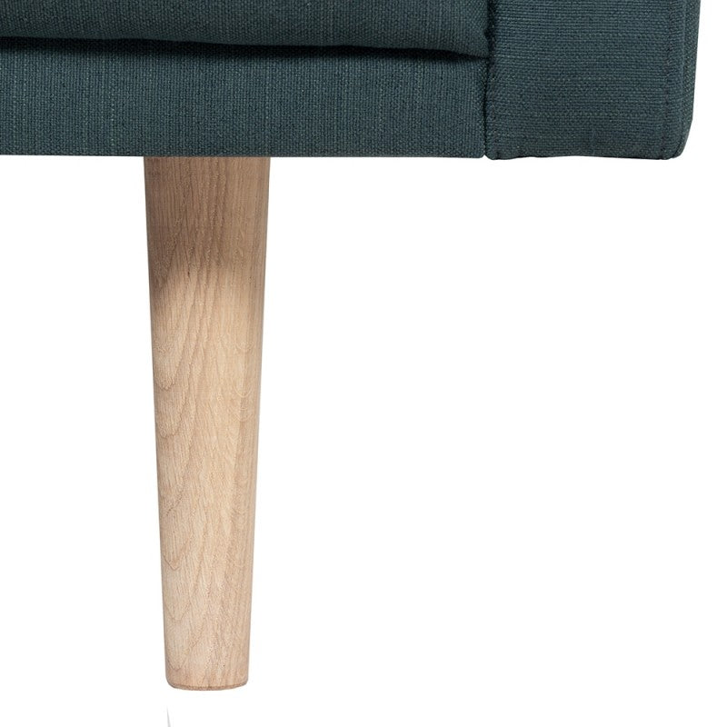 Larvik Armchair - Soul Dark Green, Oak Legs