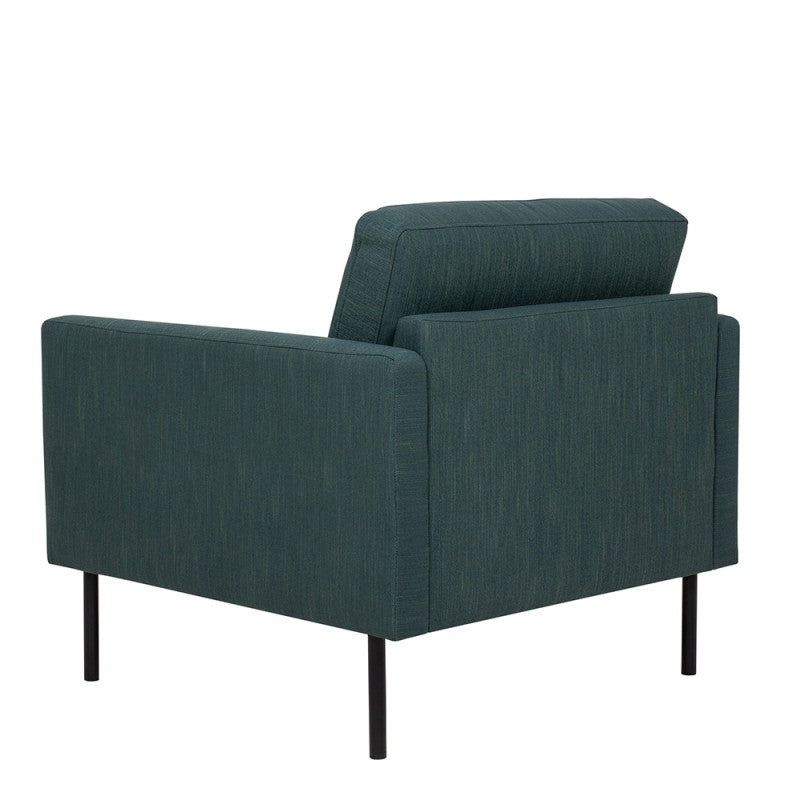 Larvik Armchair - Soul Dark Green, Black Legs