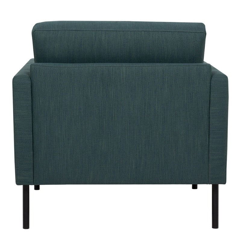 Larvik Armchair - Soul Dark Green, Black Legs