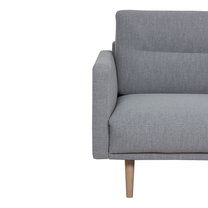 Larvik 2,5 Seater Sofa - Soul Grey, Oak Legs