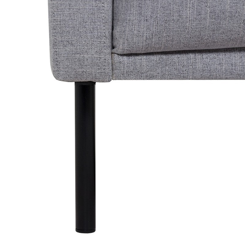 Larvik 2,5 Seater Sofa - Soul Grey, Black Legs