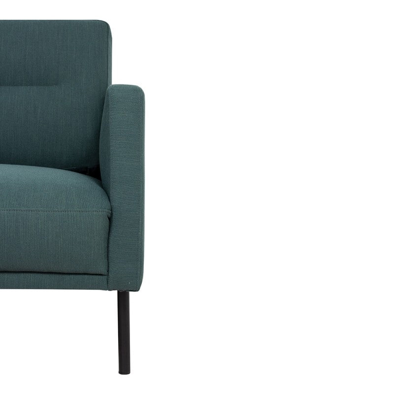 Larvik 2,5 Seater Sofa - Soul Dark Green, Black Legs