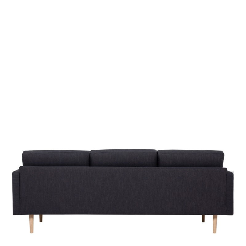 Larvik 3 Seater Sofa - Soul Anthracite, Oak Legs