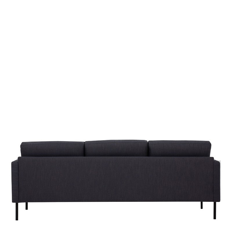 Larvik 3 Seater Sofa - Soul Anthracite, Black Legs