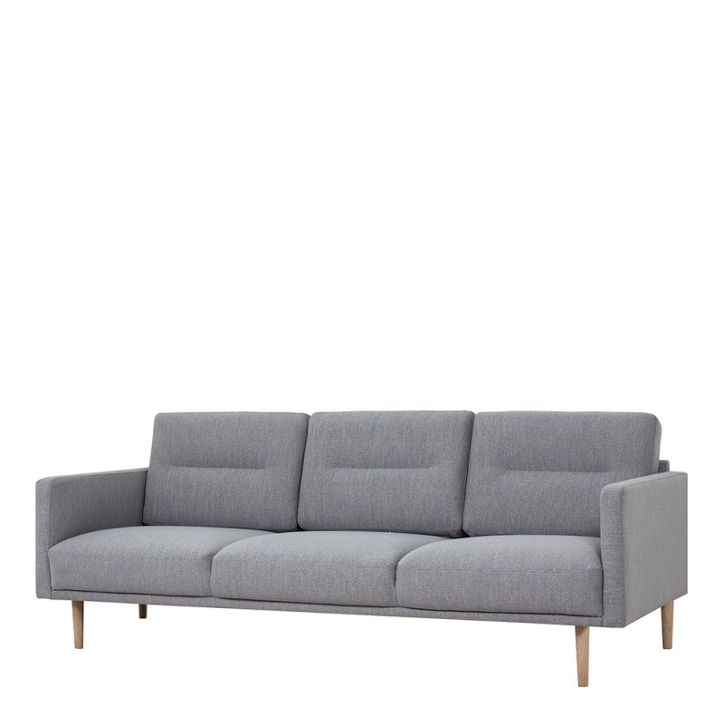 Larvik 3 Seater Sofa - Soul Grey, Oak Legs