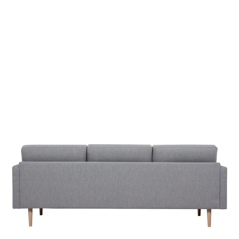 Larvik 3 Seater Sofa - Soul Grey, Oak Legs