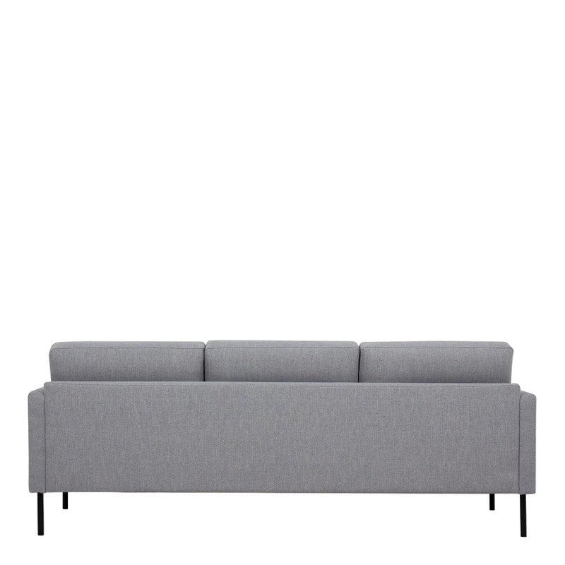 Larvik 3 Seater Sofa - Soul Grey, Black Legs