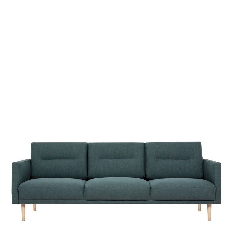 Larvik 3 Seater Sofa - Soul Dark Green, Oak Legs