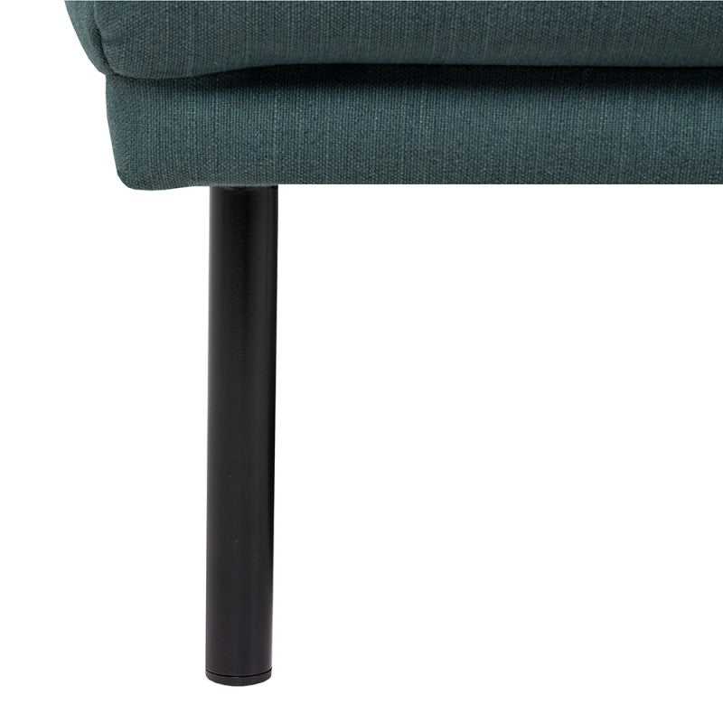 Larvik 3 Seater Sofa - Soul Dark Green, Black Legs