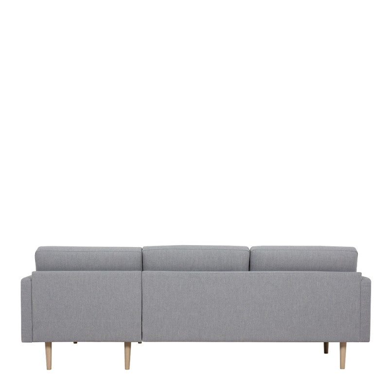 Larvik Chaiselongue Sofa - Soul Grey (RH), Oak Legs
