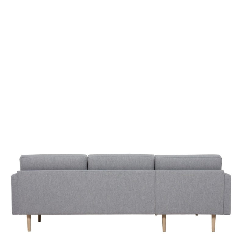 Larvik Chaiselongue Sofa - Soul Gray (LH), Oak Legs