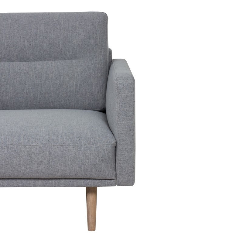 Larvik Chaiselongue Sofa - Soul Gray (LH), Oak Legs