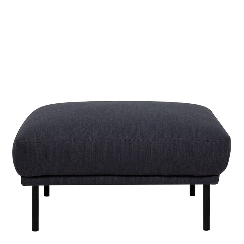 Larvik Footstool - Soul Anthracite, Black Legs