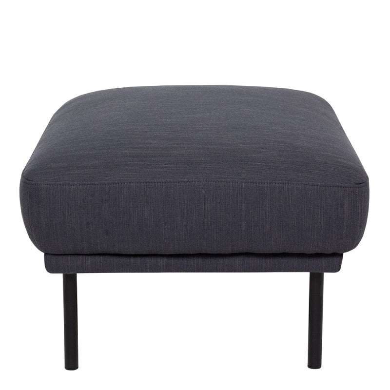 Larvik Footstool - Soul Anthracite, Black Legs