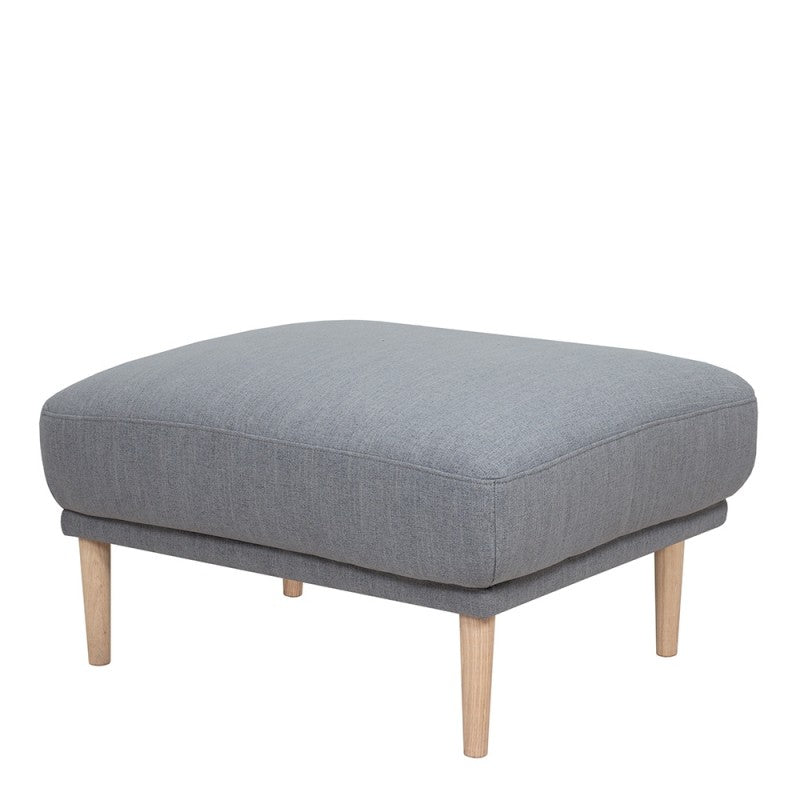 Larvik Footstool - Soul Grey, Oak Legs