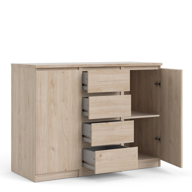 Naia Sideboard - 4 Drawers 2 Doors in Jackson Hickory