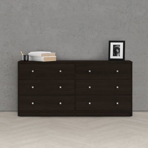 May Double dresser 6 drawers in Coffee