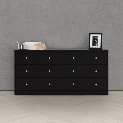 May Double dresser 6 drawers in Black