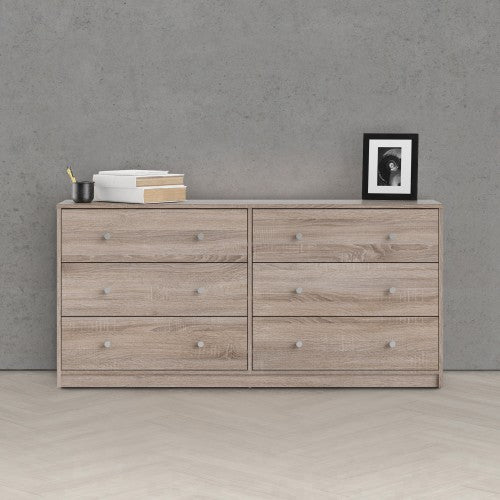 May Double dresser 6 drawers in Truffle Oak