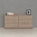May Double dresser 6 drawers in Jackson Hickory
