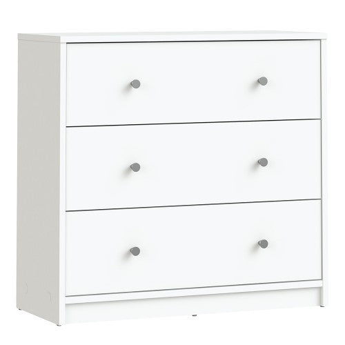 May Chest of 3 Drawers in White