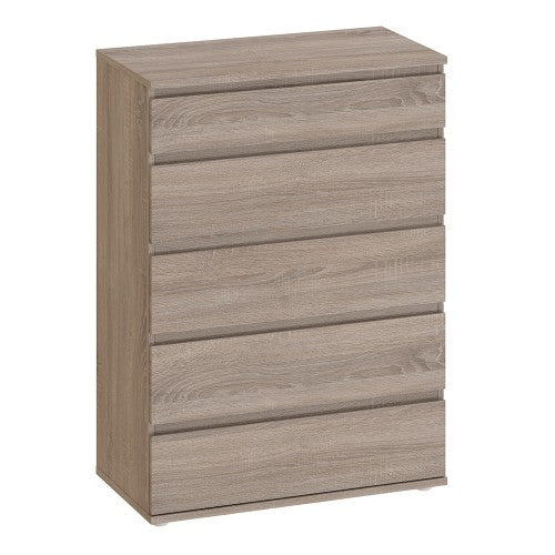 Nova Chest of 5 Drawers in Truffle